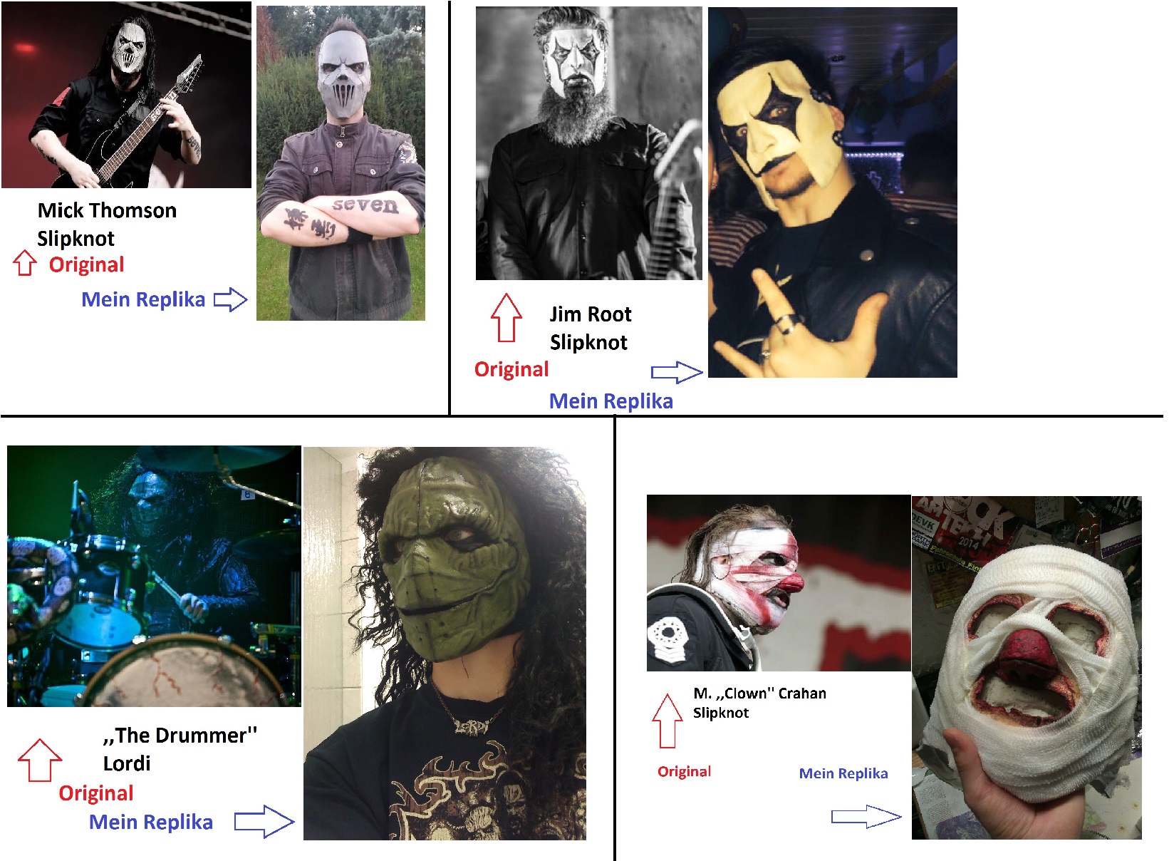 Outfits / Kostüme / Masken / Make Ups / FX (Cosplay, Larp, Karnevals-/ Halloweenoutfits, ...)