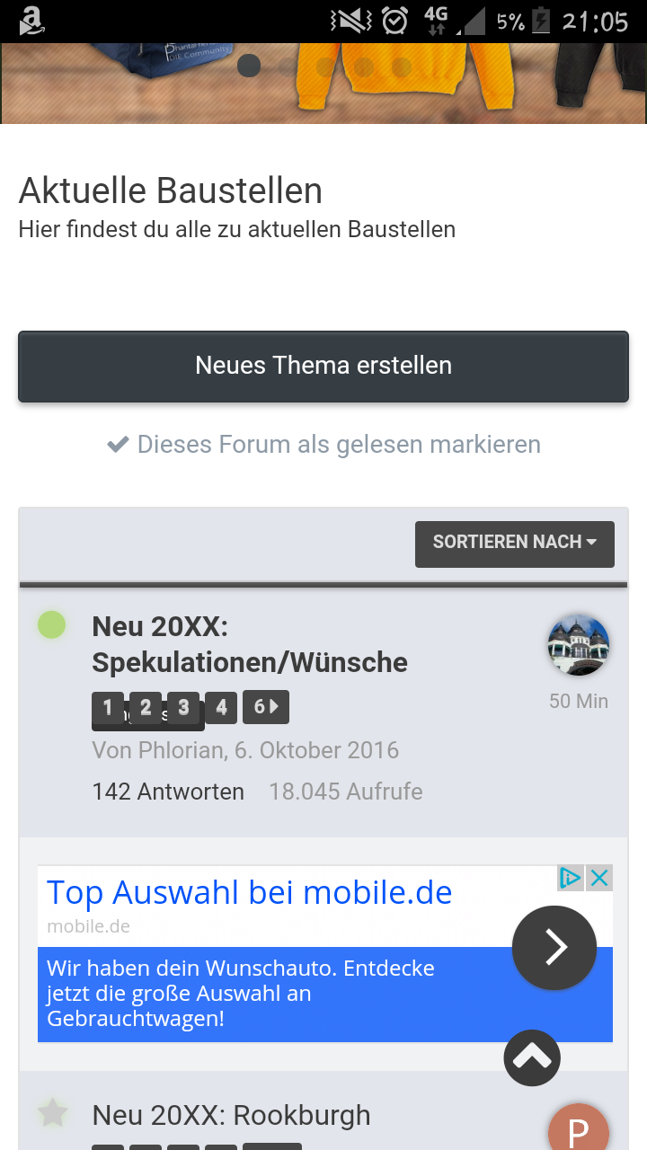 [Info] Fehler im Forum